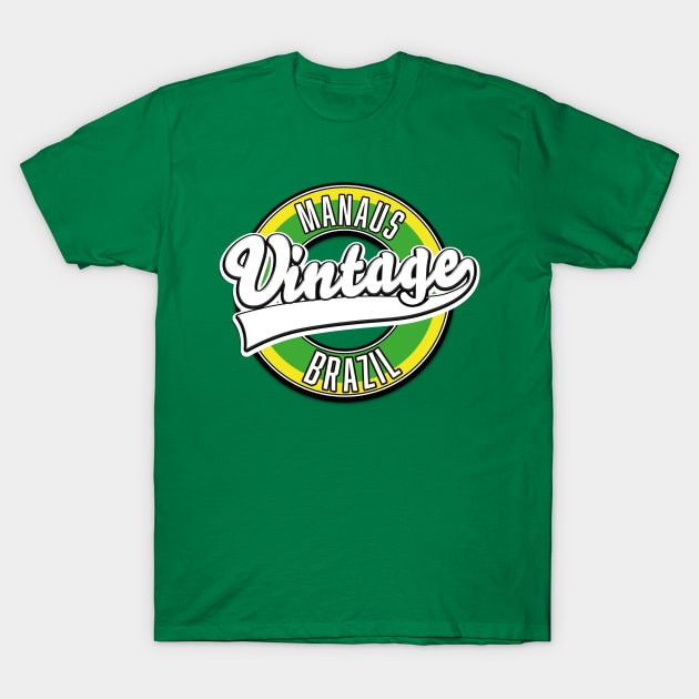 Manaus Brazil vintage logo T-Shirt by nickemporium1